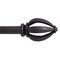 Kenney Mfg Kenney Lucas 3/4" Standard Decorative Window Curtain Rod, 66-120", Black KN80210NP - alternate 1